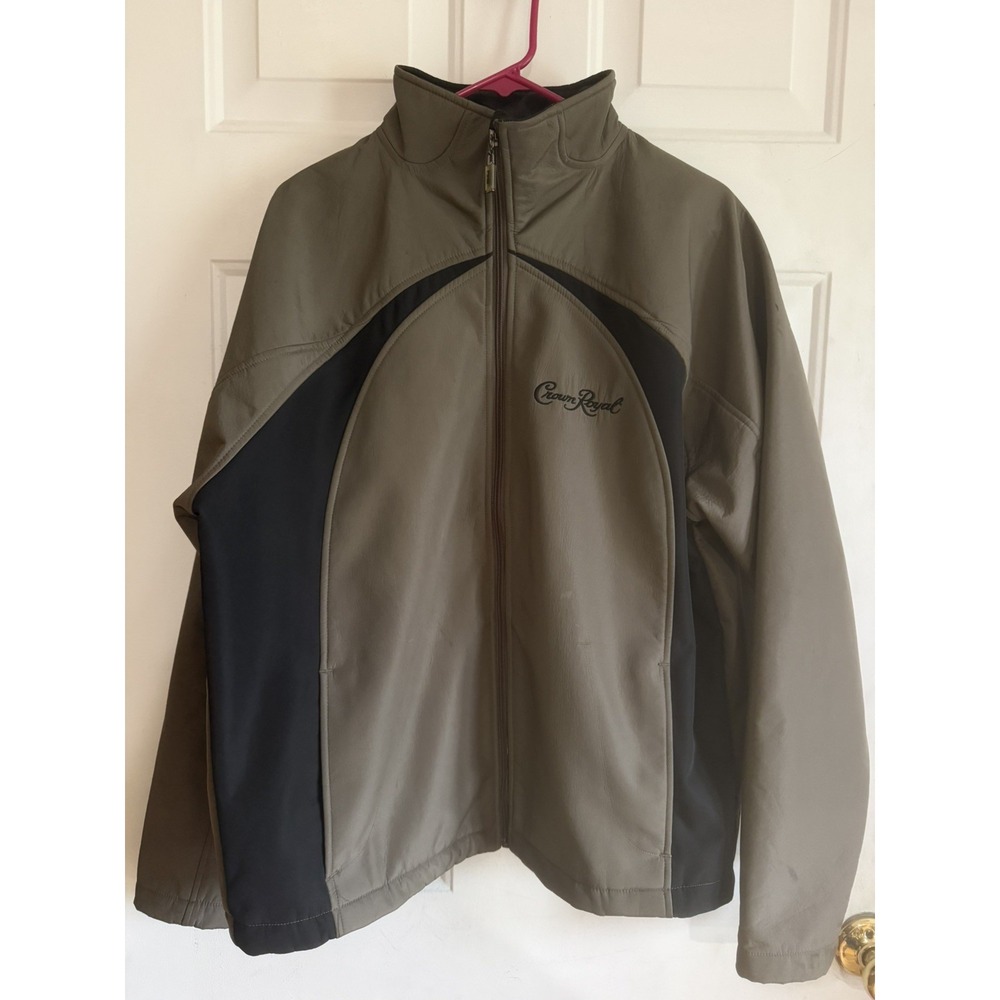 Ping Mens Large Waterproof Windproof Full Zip Jacket Gray Crown Royal Logo